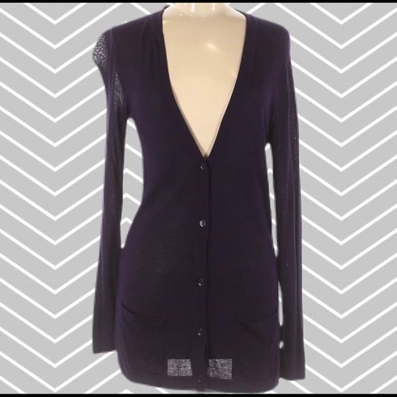 GAP Sweaters - Gap Eggplant 🍆 Purple Cardigan Size Medium